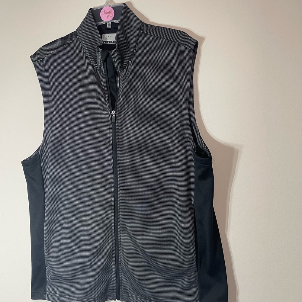 PGA Tour Men's Charcoal and‎ Black Vest~ Size Medium